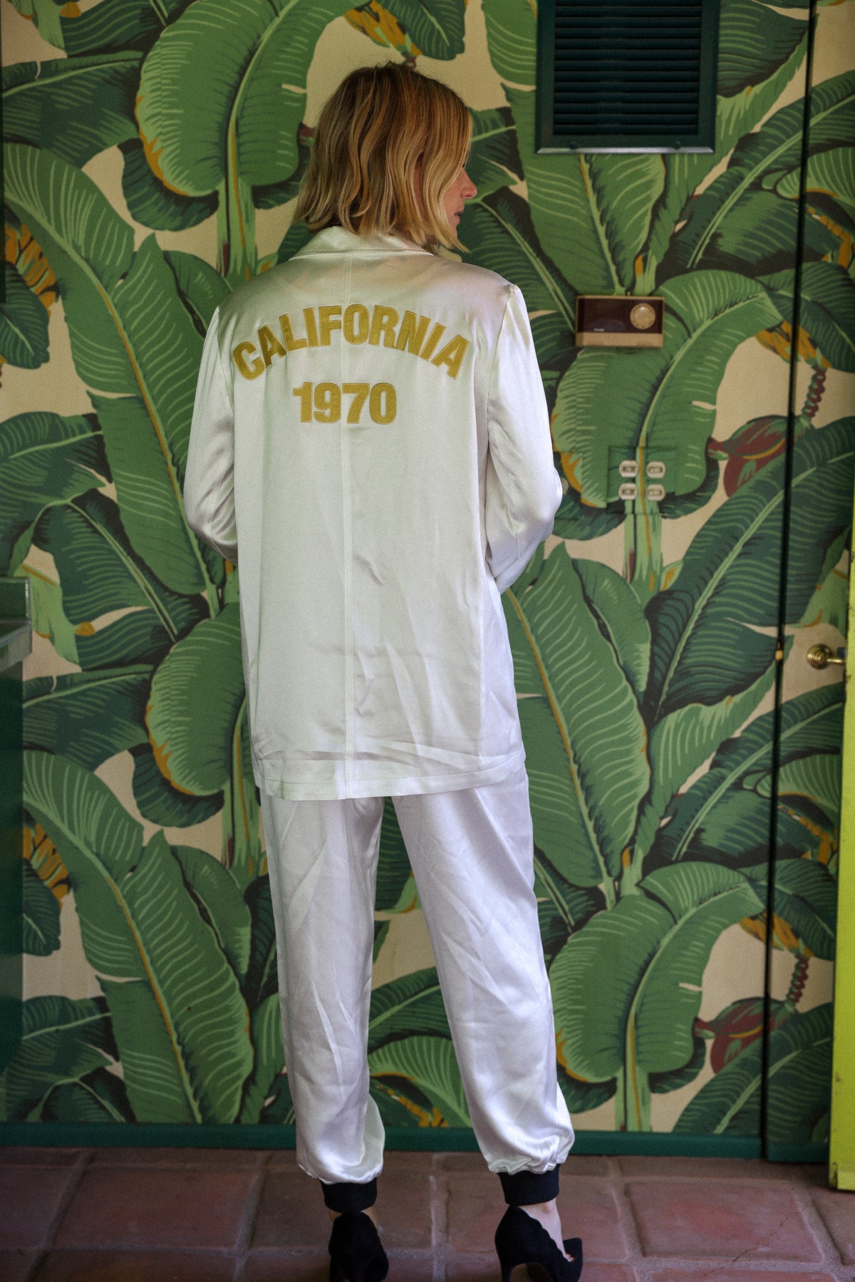 California 1970 silk suit