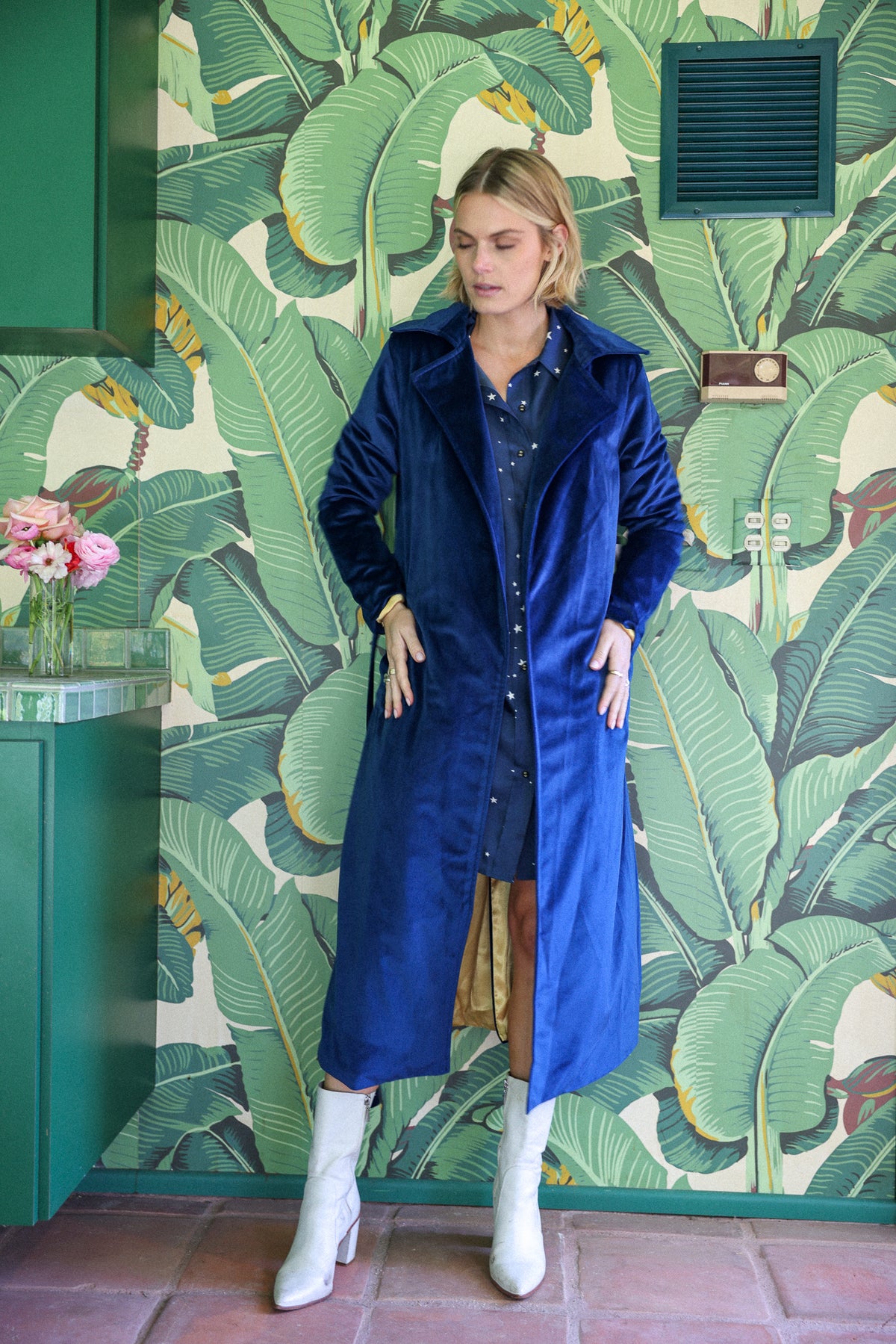 superstar velvet trenchcoat FINAL SALE