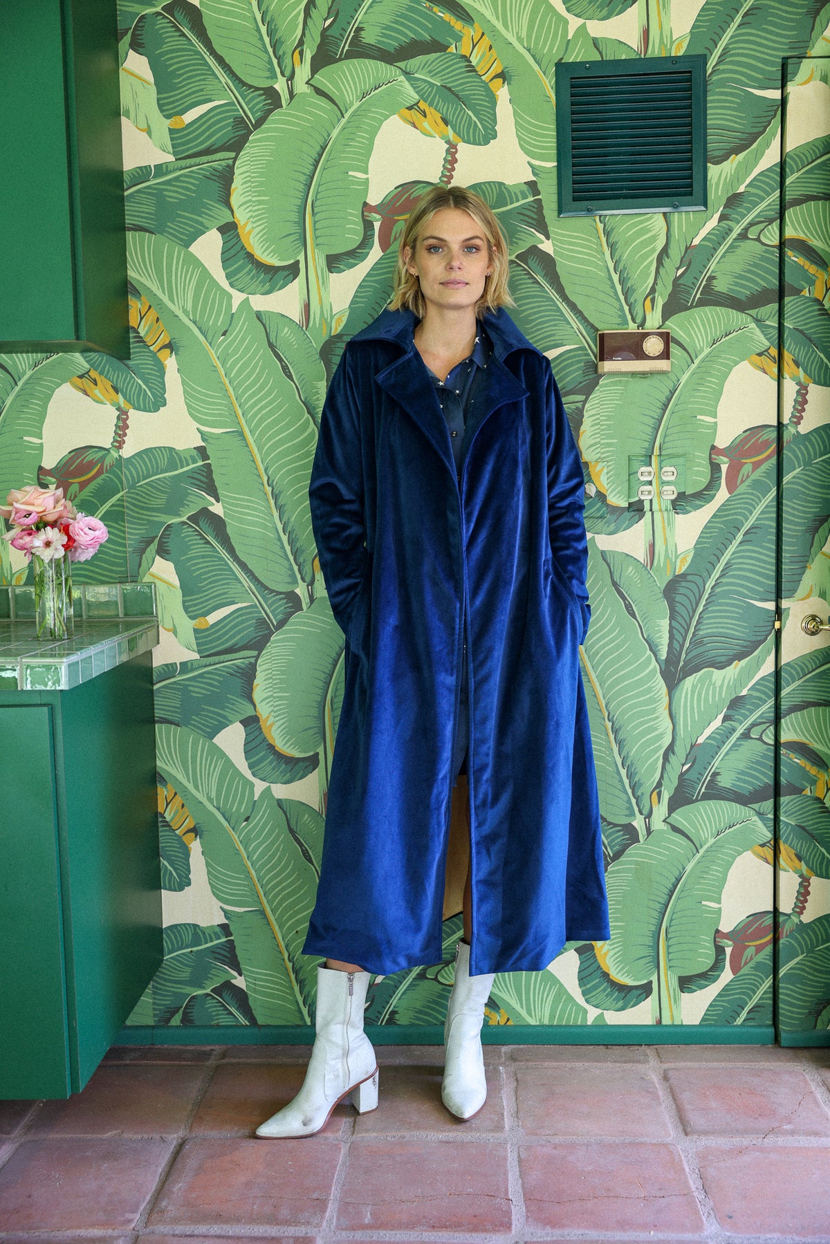 superstar velvet trenchcoat FINAL SALE