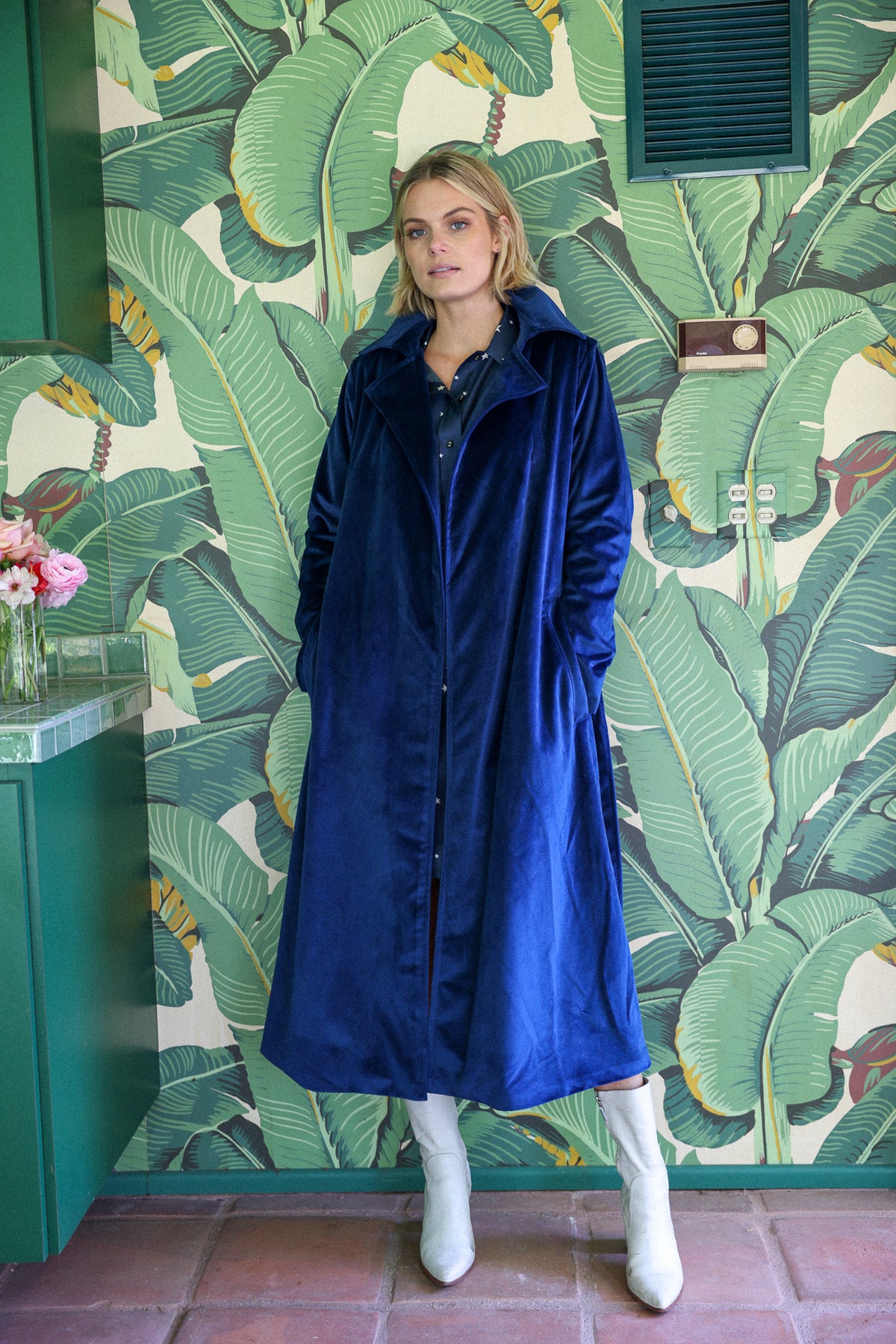 superstar velvet trenchcoat FINAL SALE