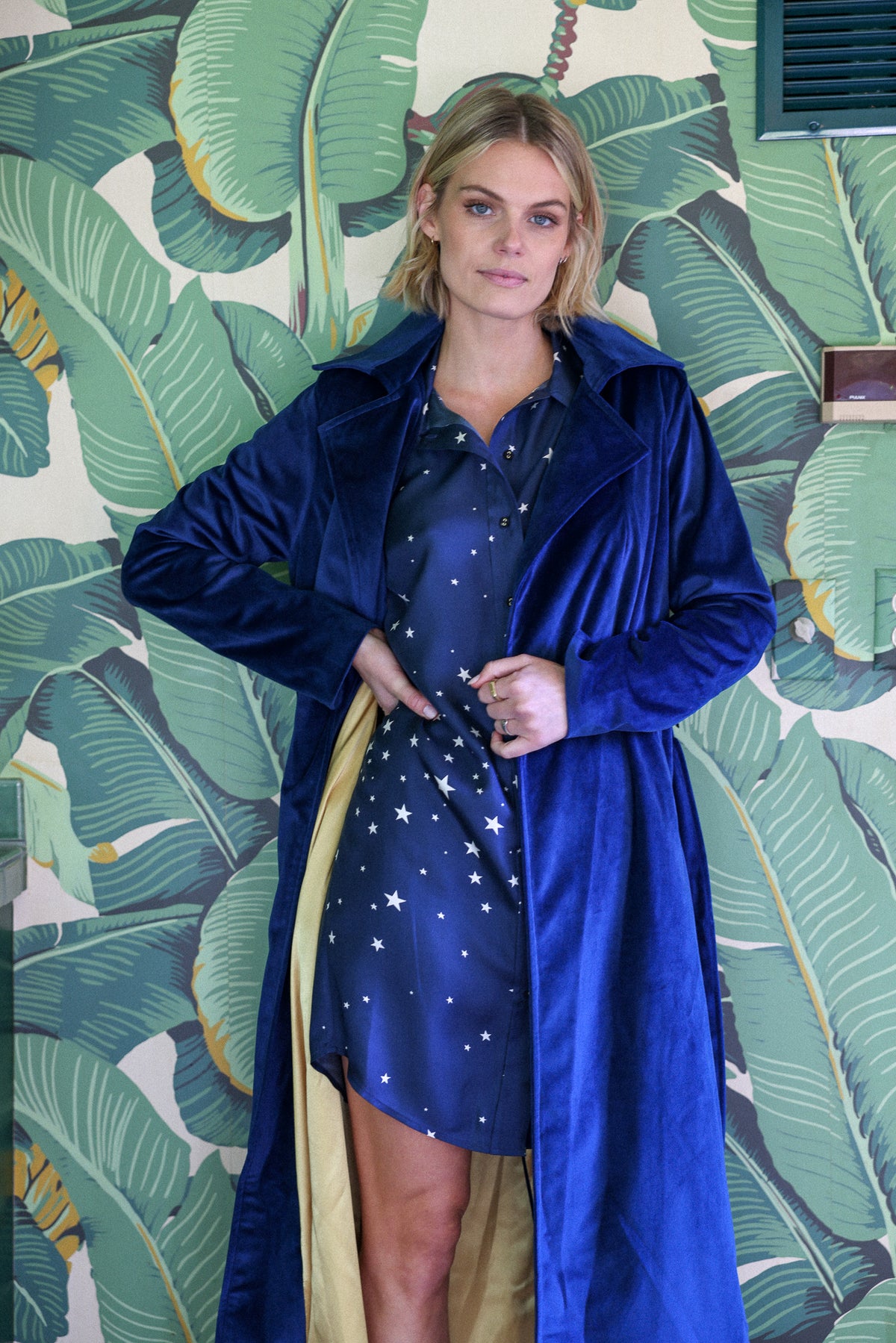 superstar velvet trenchcoat FINAL SALE