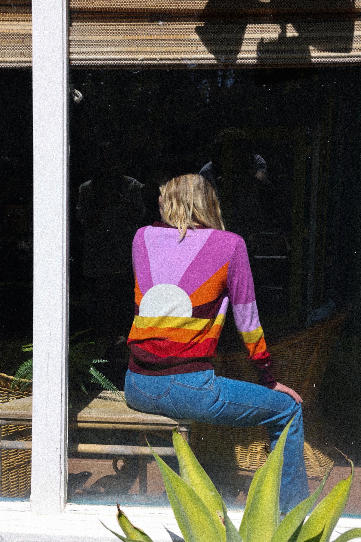 california dreamin cardigan in sunset