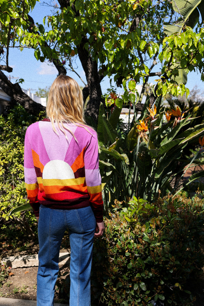 
                  
                    california dreamin cardigan in sunset
                  
                