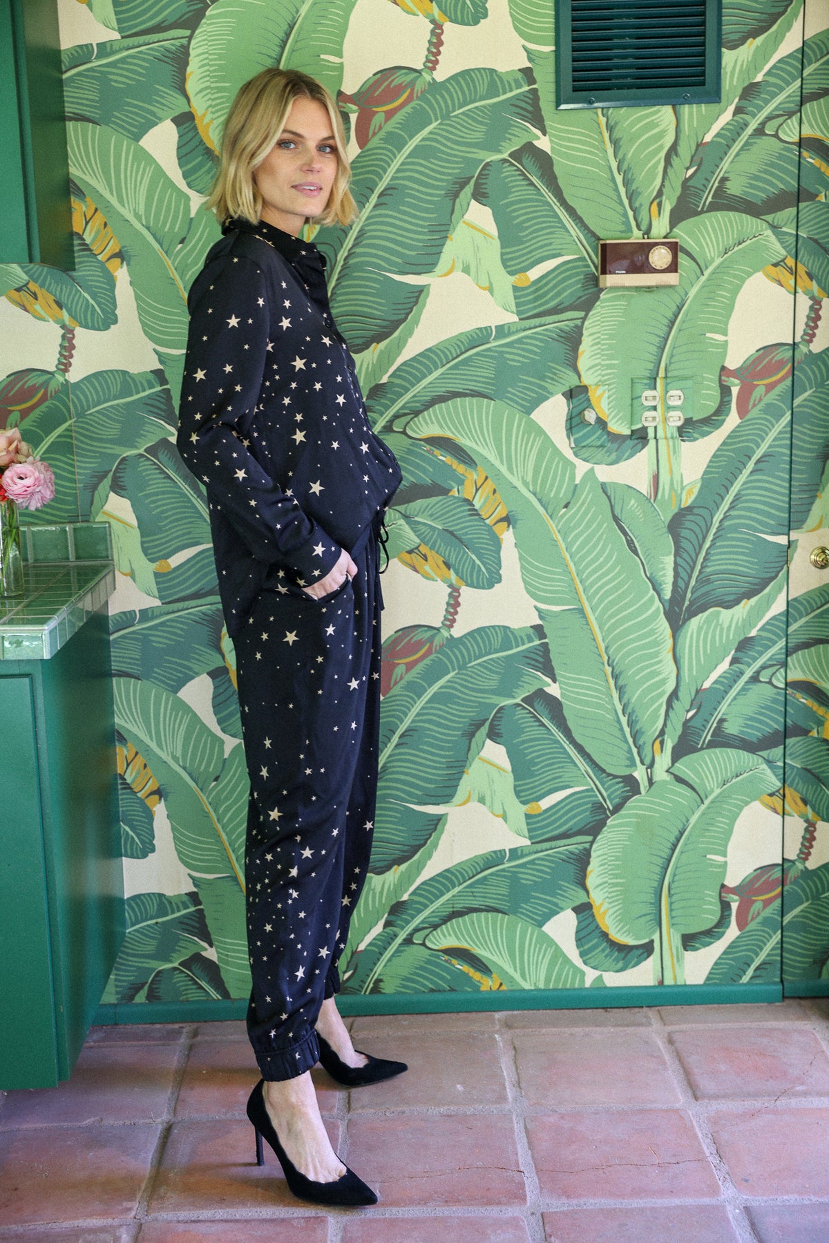 Stardust Bowie top + jogger set