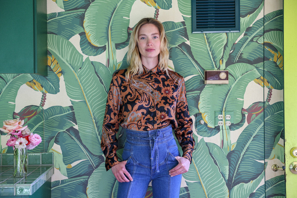 Bowie top in hendrix FINAL SALE
