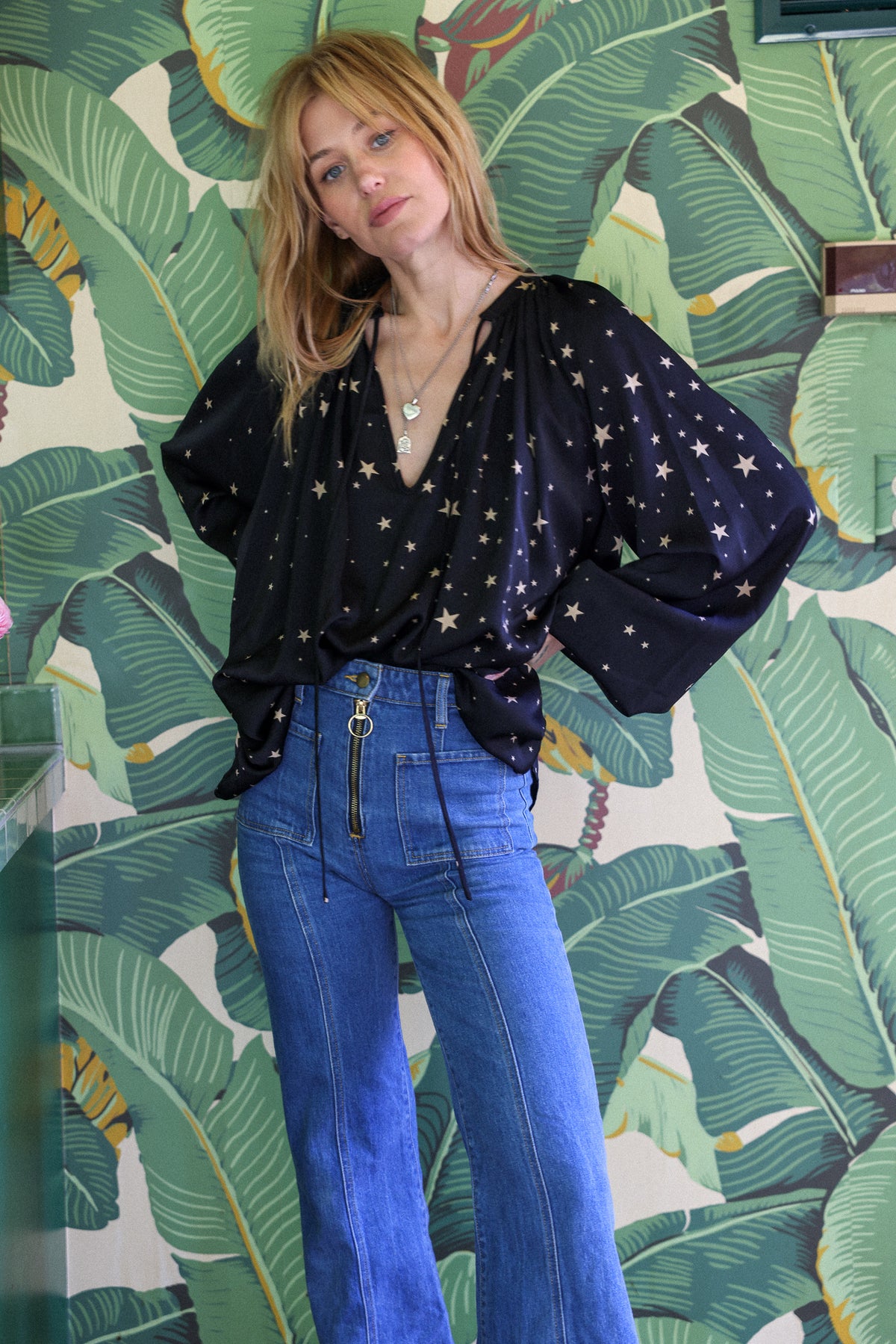 Morrison top in satin stardust