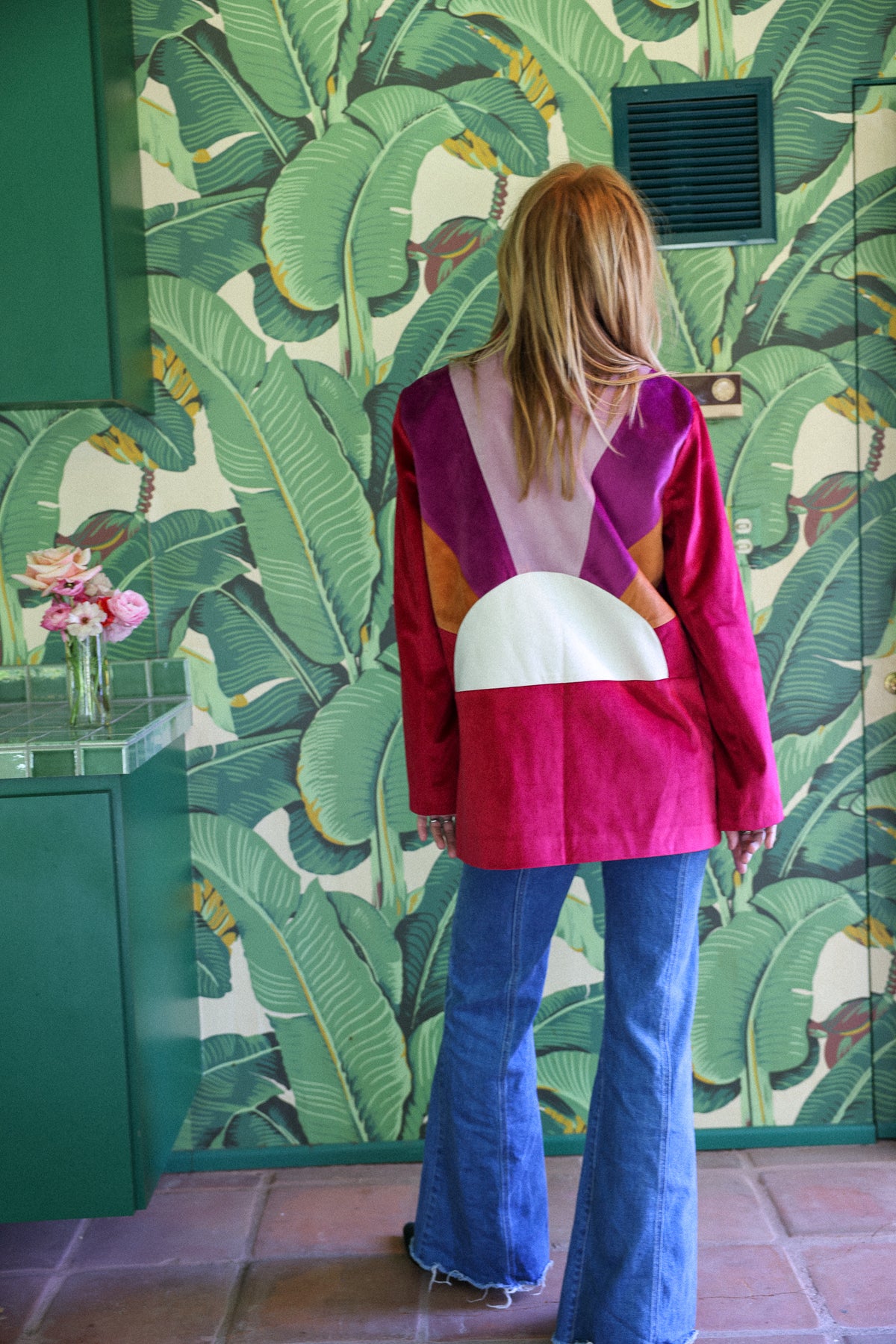 sunset velvet jacket