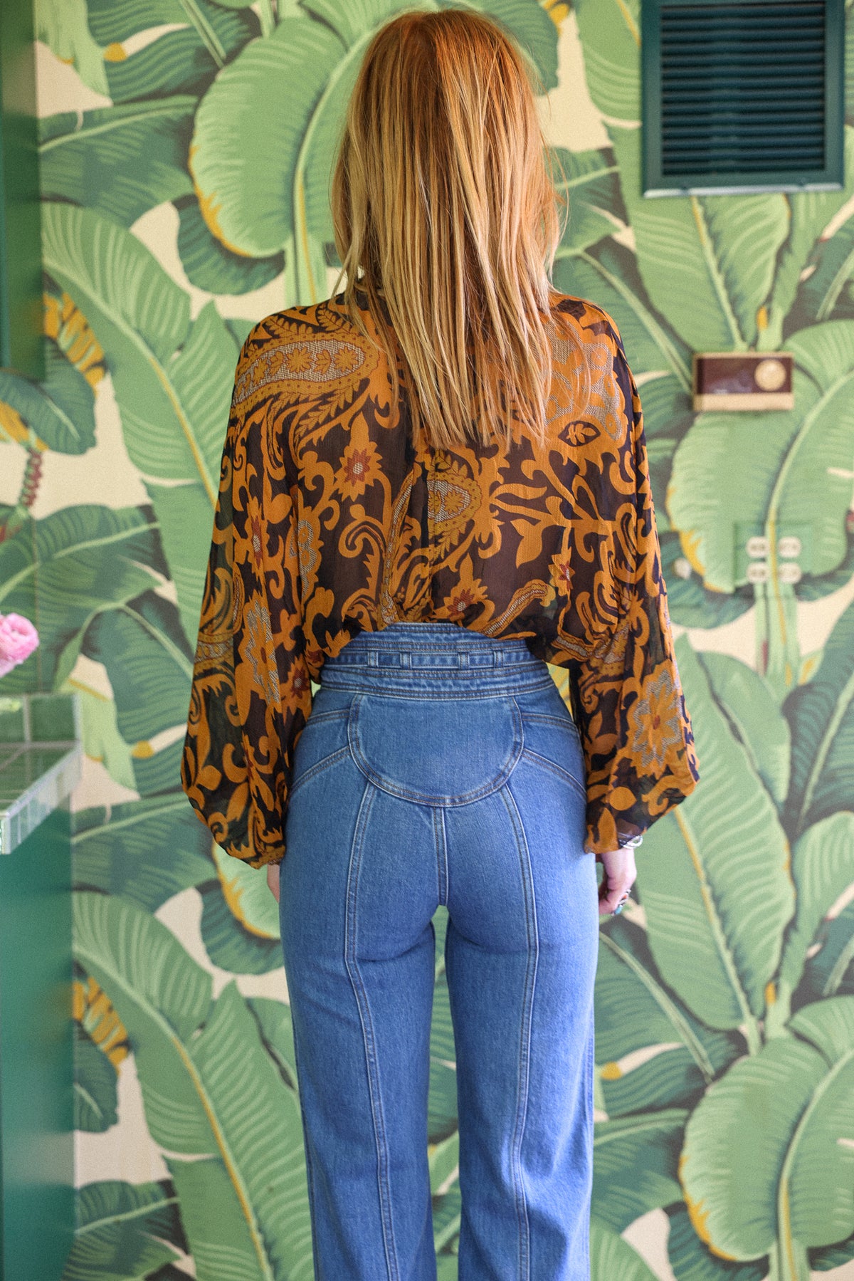 Stones silk top in hendrix