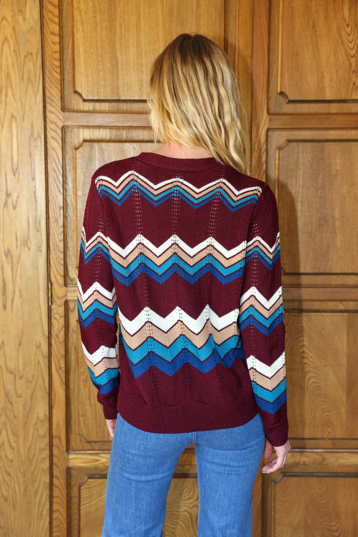 ziggy cardigan in plum