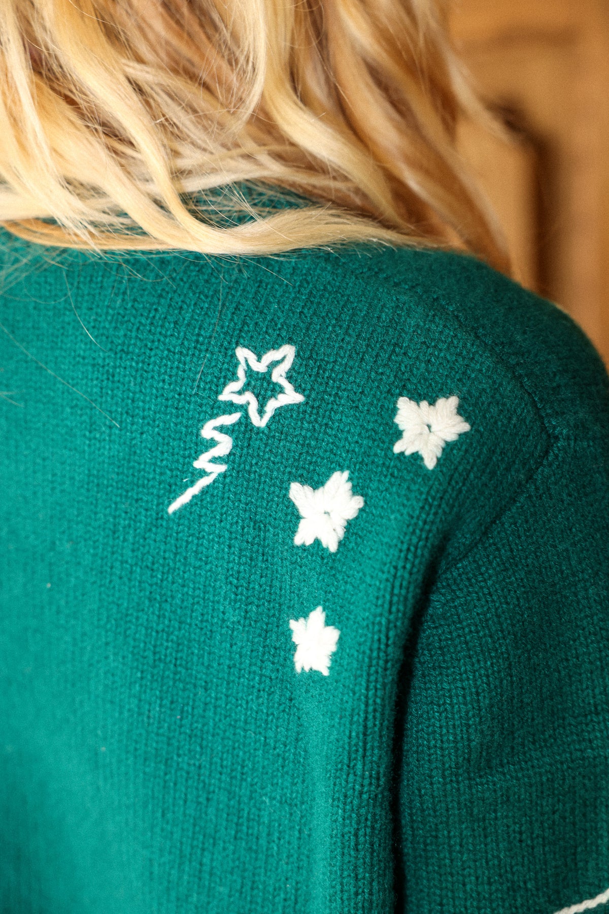 Cosmic Cashmere sweater in emerald