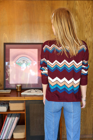 
                  
                    ziggy boyfriend sweater in plum
                  
                