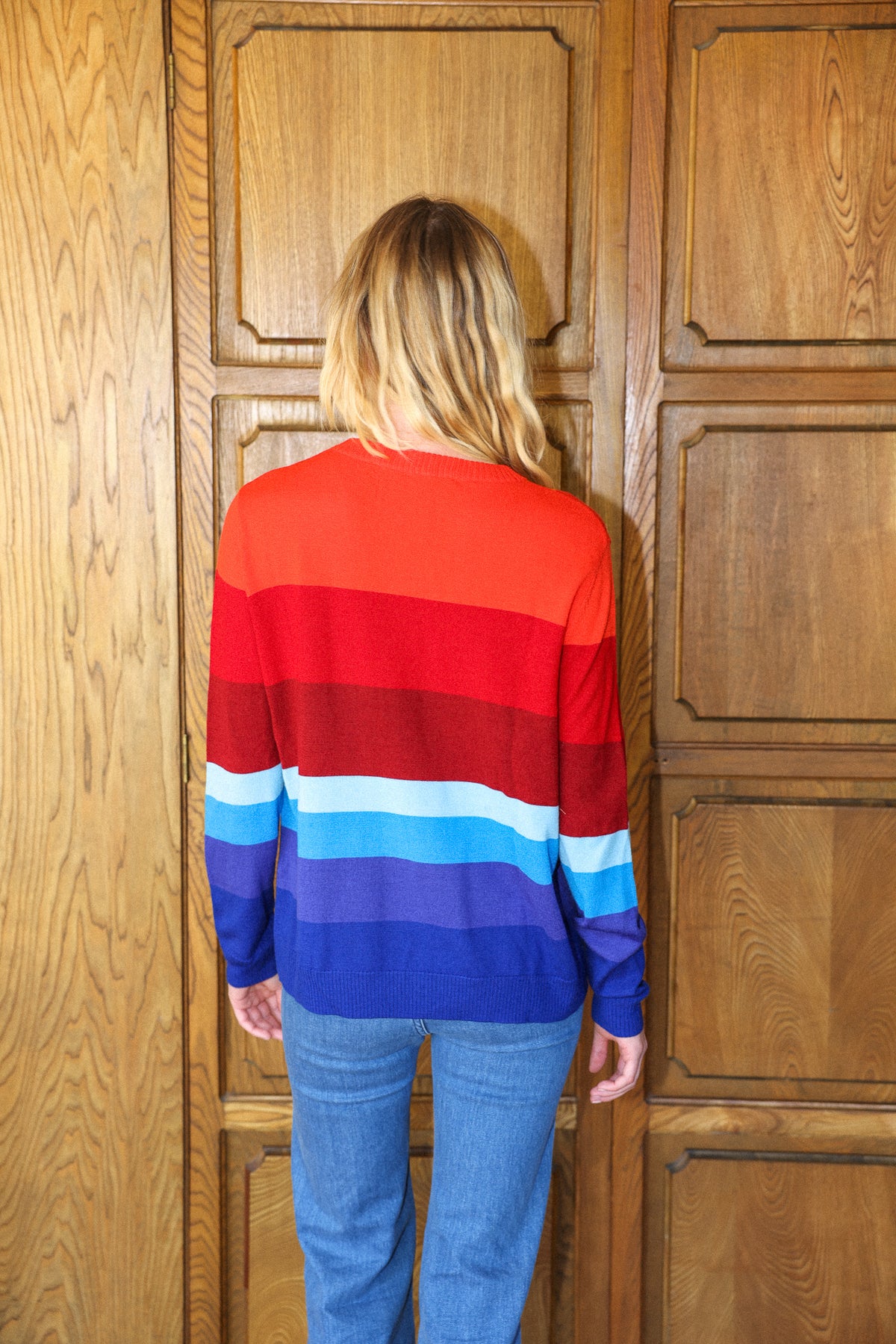 california dreamin boyfriend sweater in sunrise