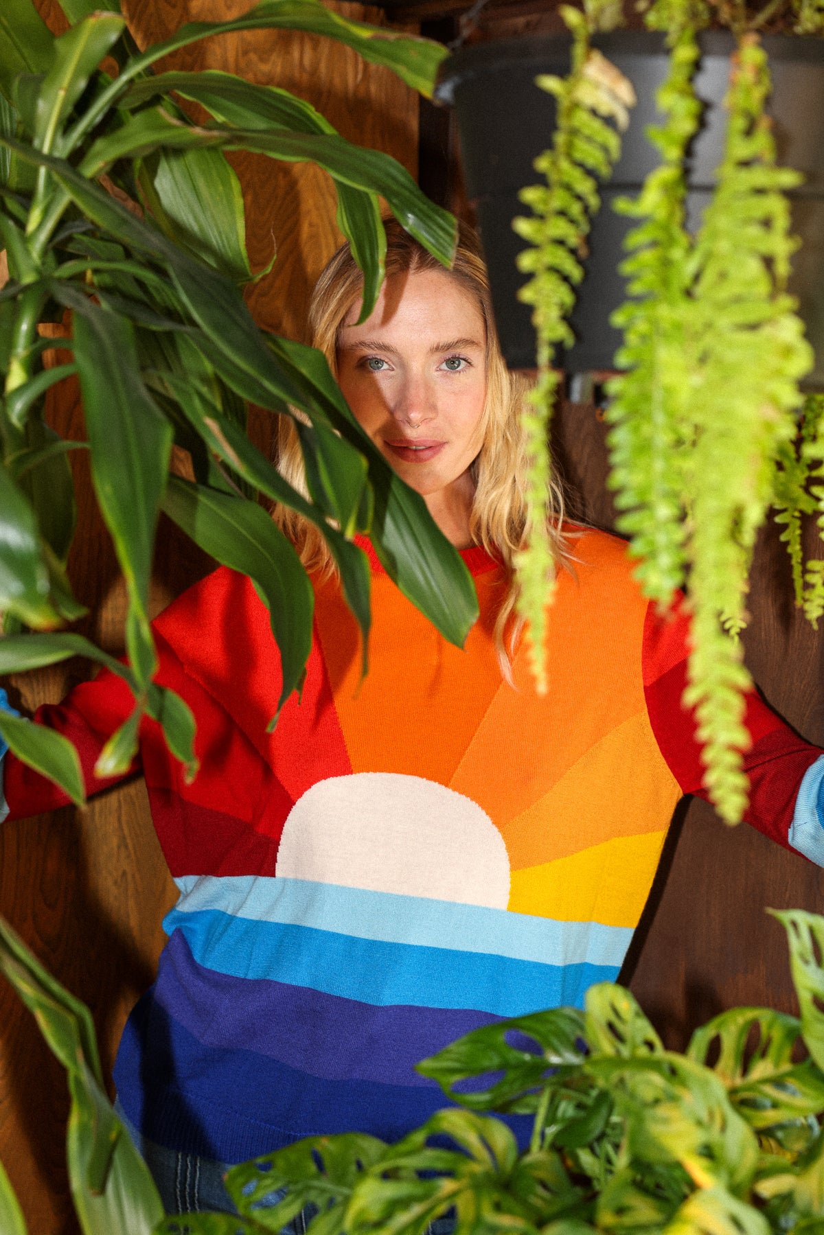 california dreamin boyfriend sweater in sunrise