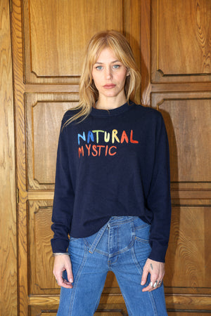 
                  
                    natural mystic sweater in navy
                  
                