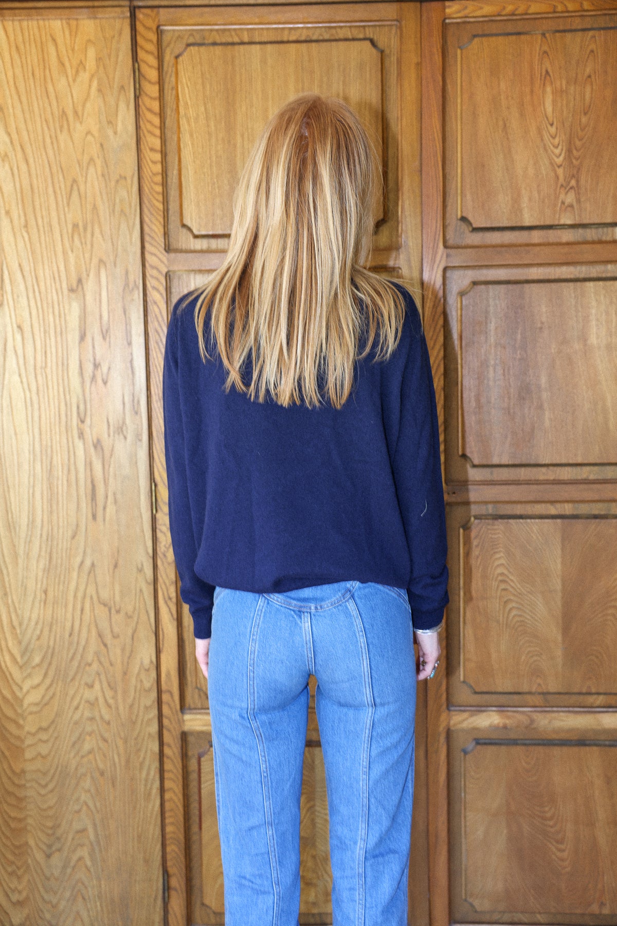 natural mystic sweater in navy