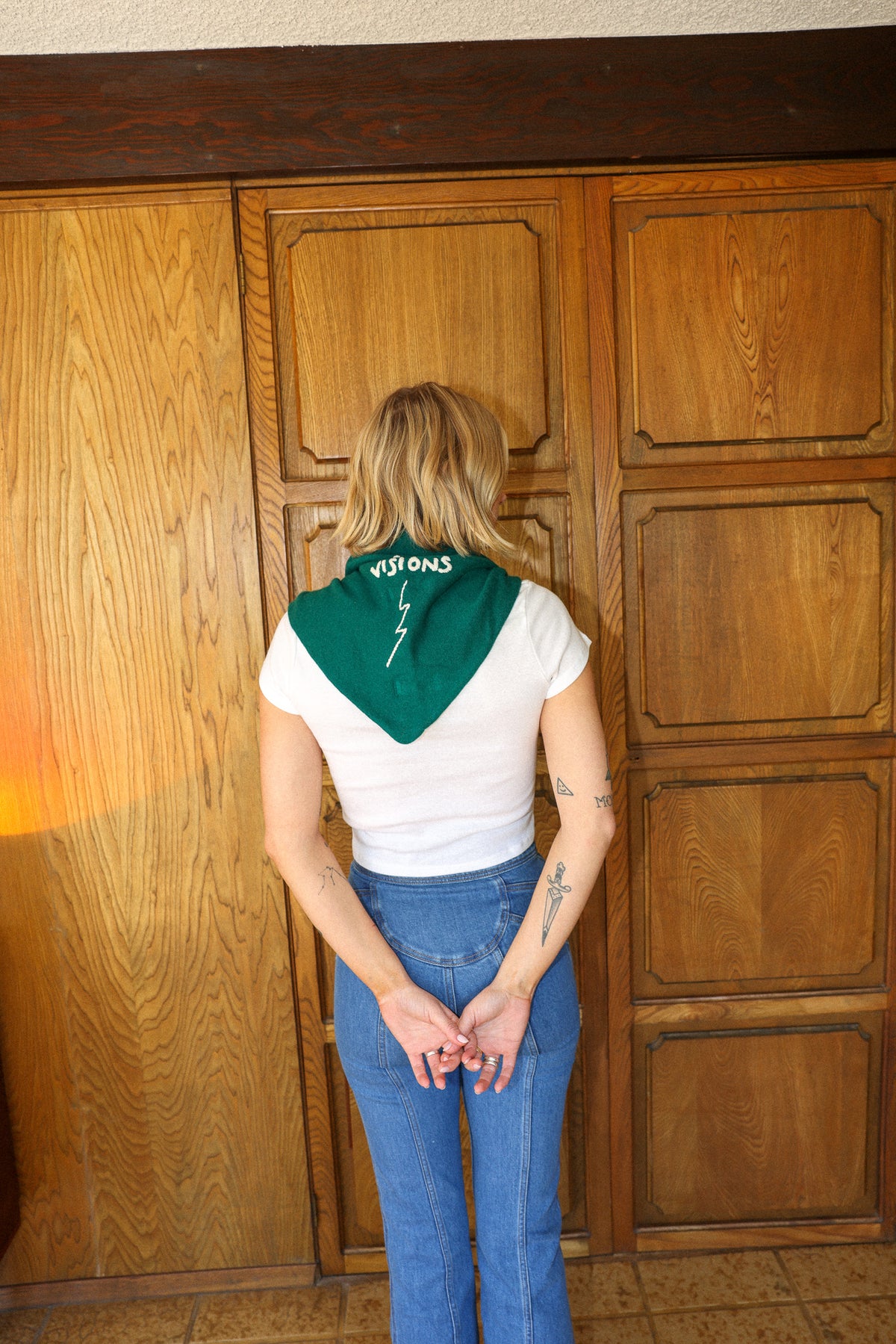 Cosmic Cashmere Scarf in Emerald FINAL SALE