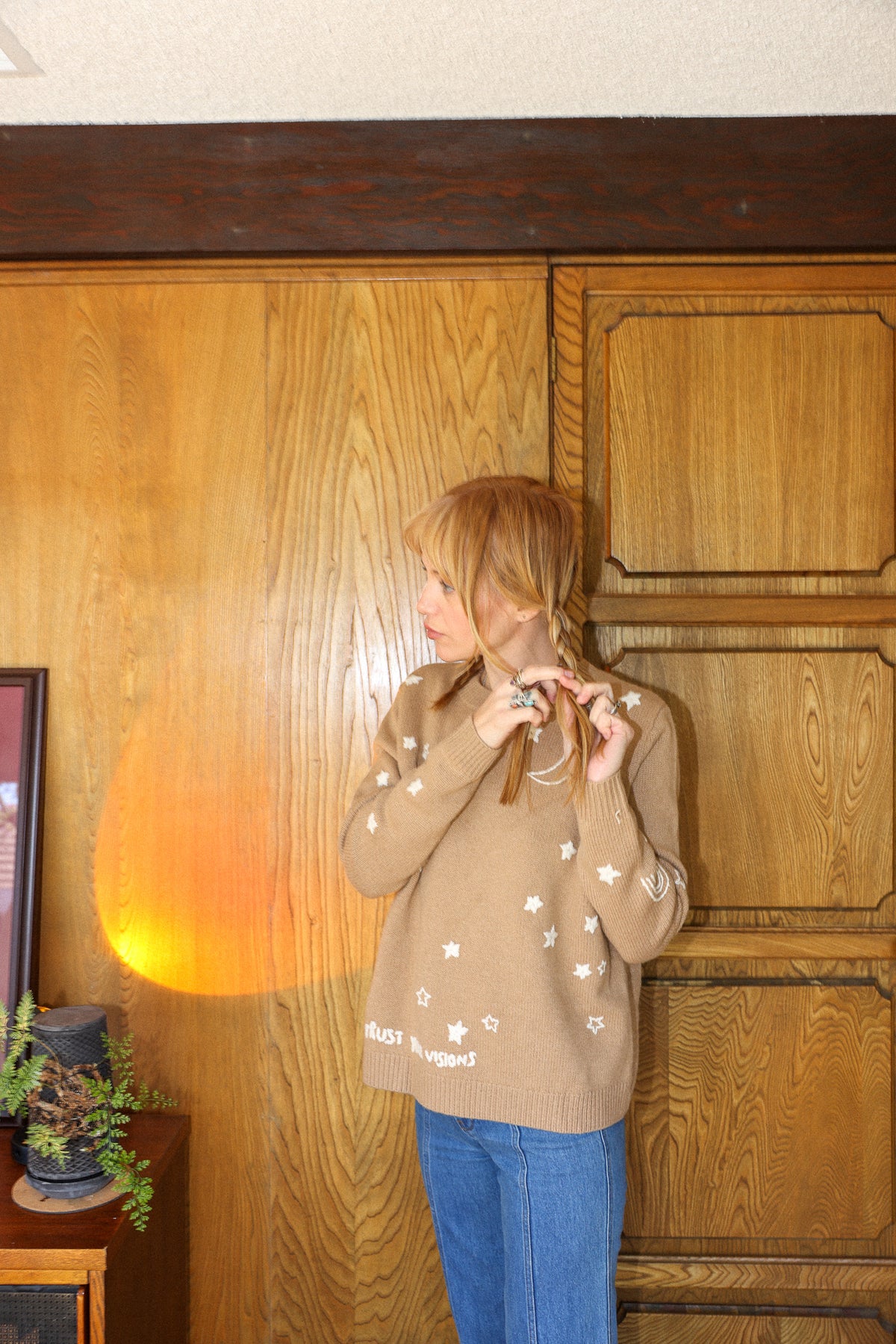 Cosmic Cashmere sweater in camel No2