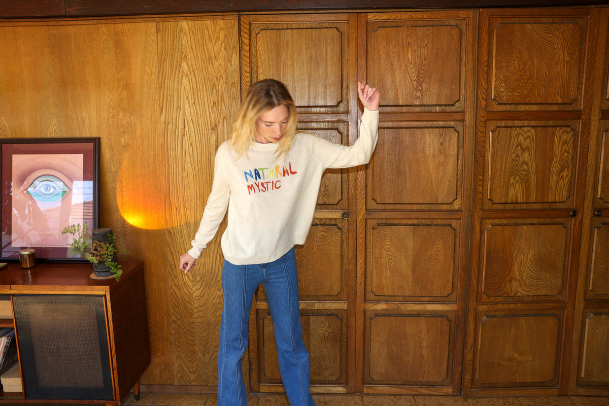 natural mystic sweater in cream