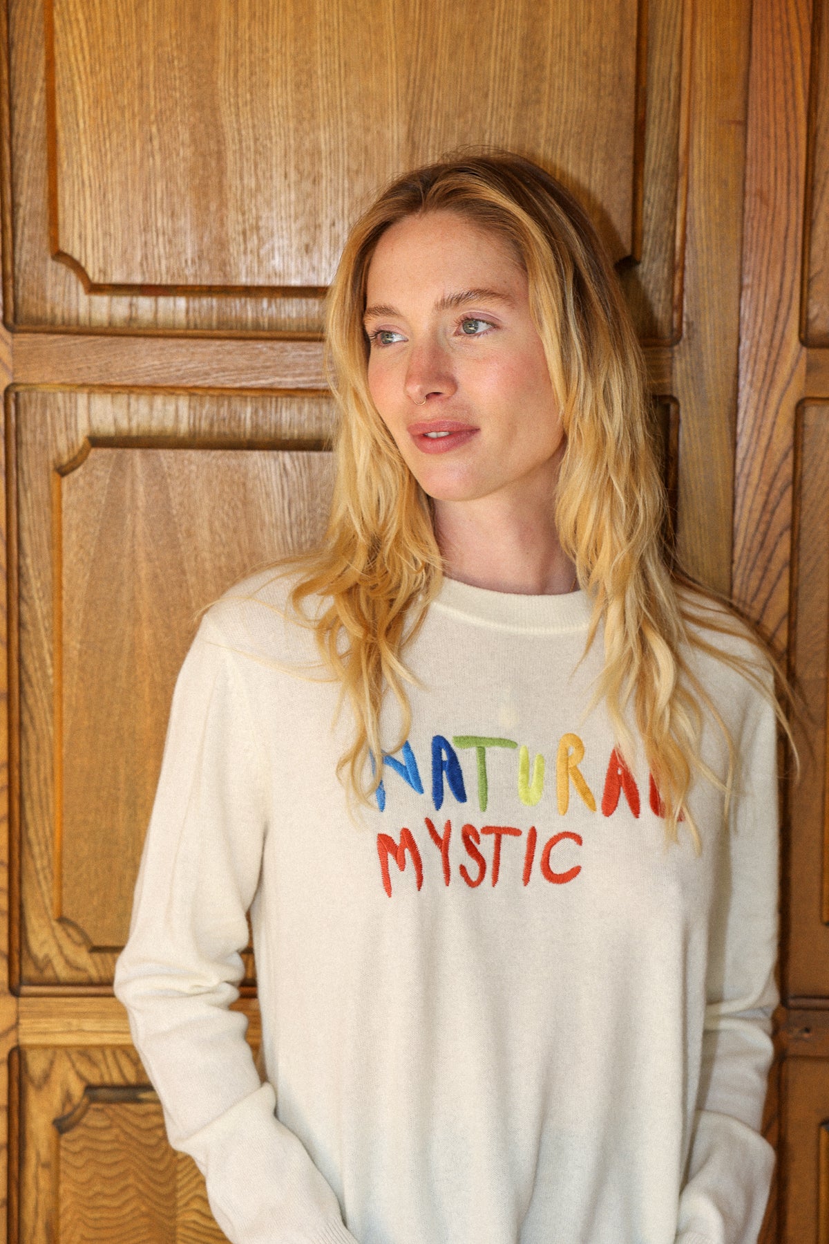 natural mystic sweater in cream