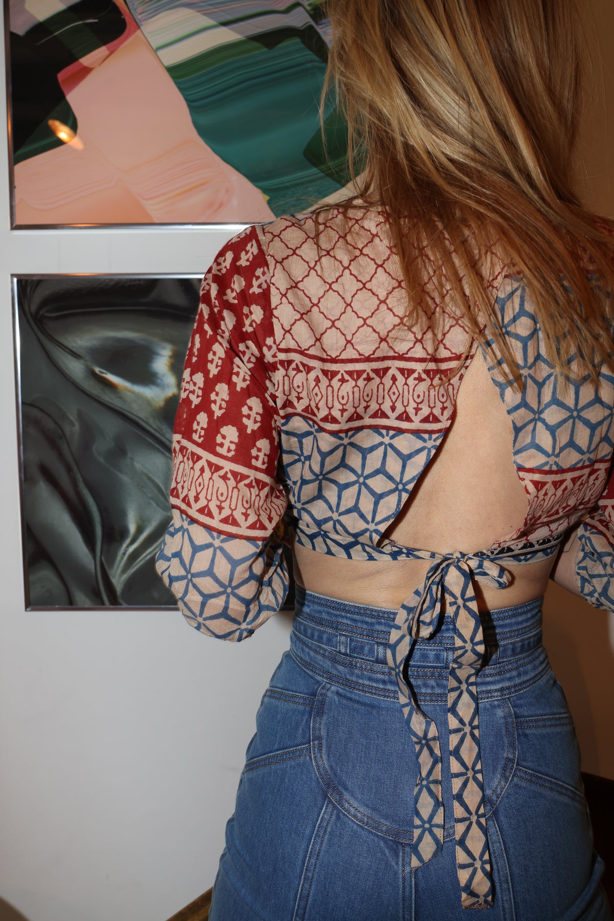 Stone Free top in red