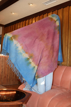 
                  
                    Blue Lagoon Hand-Dyed Cashmere Blanket
                  
                