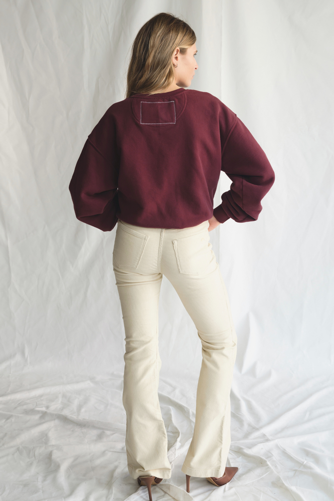 
                  
                    Red Wine & Blue Crewneck Pullover
                  
                