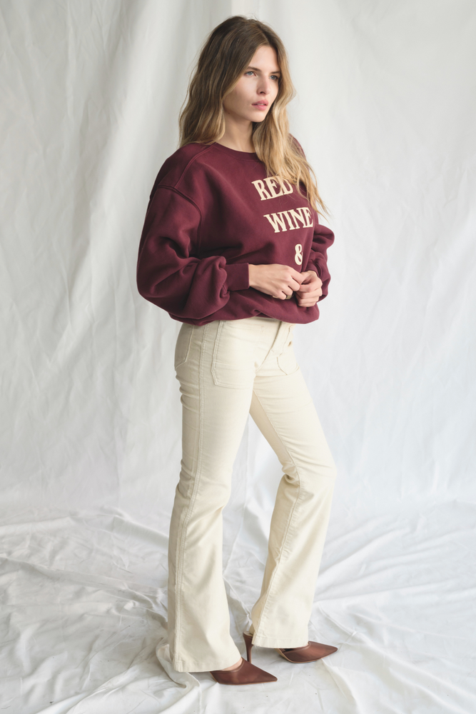 
                  
                    Red Wine & Blue Crewneck Pullover
                  
                