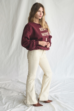 
                  
                    Red Wine & Blue Crewneck Pullover
                  
                