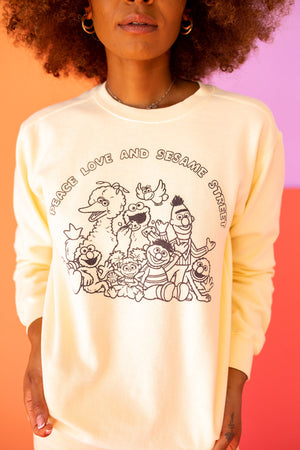 
                  
                    Peace Love and Sesame Sweatshirt
                  
                