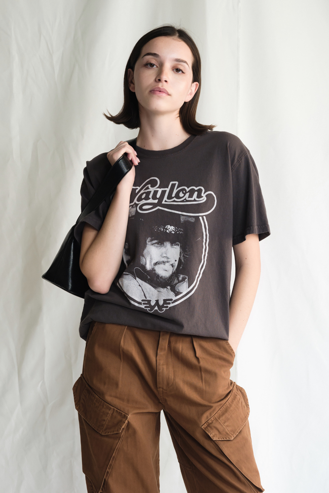 
                  
                    Waylon Jennings Portrait Tee
                  
                