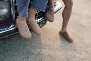 
                  
                    Women's Colony Classic | Suede Vegan Leather | Taupe/Tan
                  
                