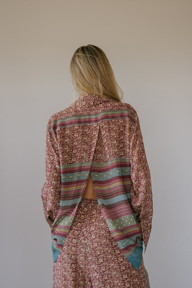 
                  
                    Open Back Boyfriend Shirt - Oak
                  
                