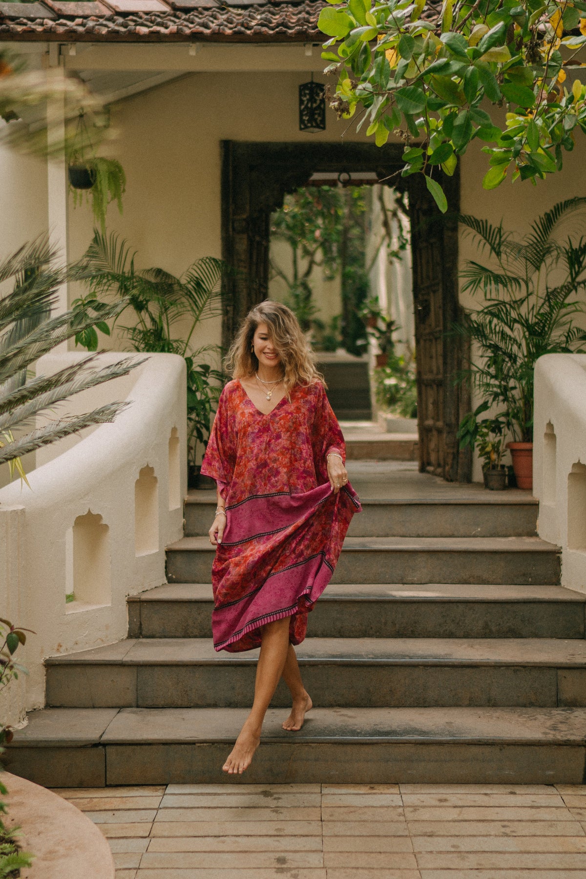Long Caftan - Lotus