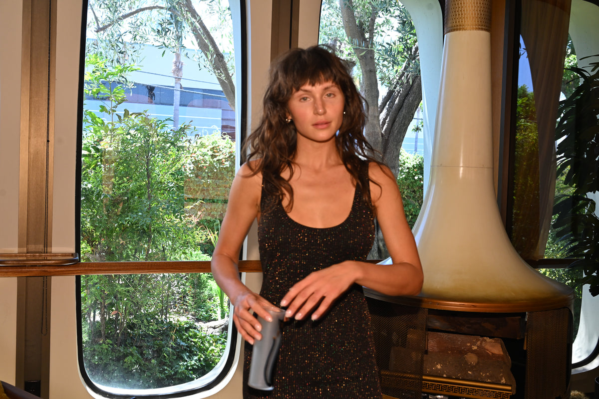 Velvet Underground Dress in Night Rainbow