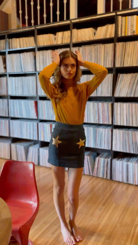 Françoise turtleneck in mustard FINAL SALE
