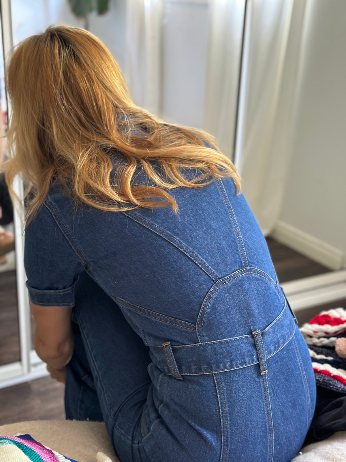 Blue Jean Baby Solid Jumpsuit