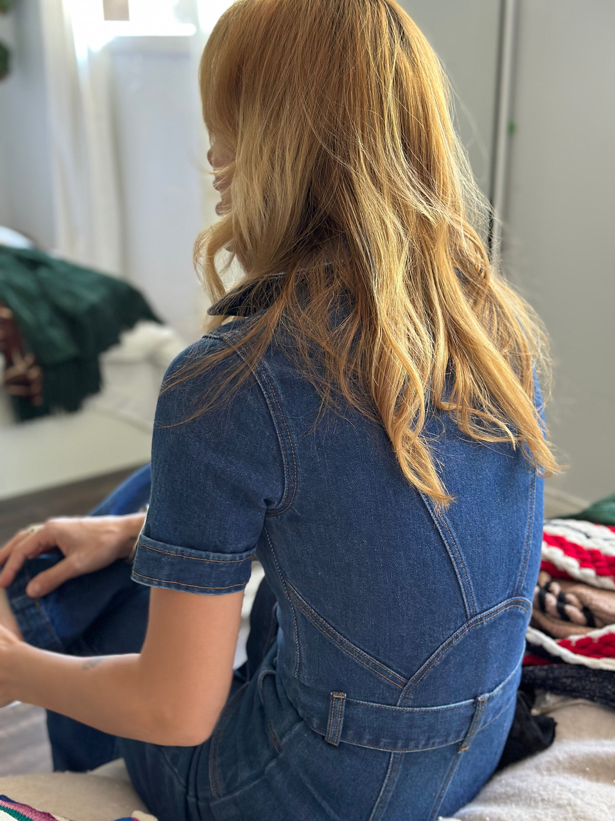 Blue Jean Baby Solid Jumpsuit