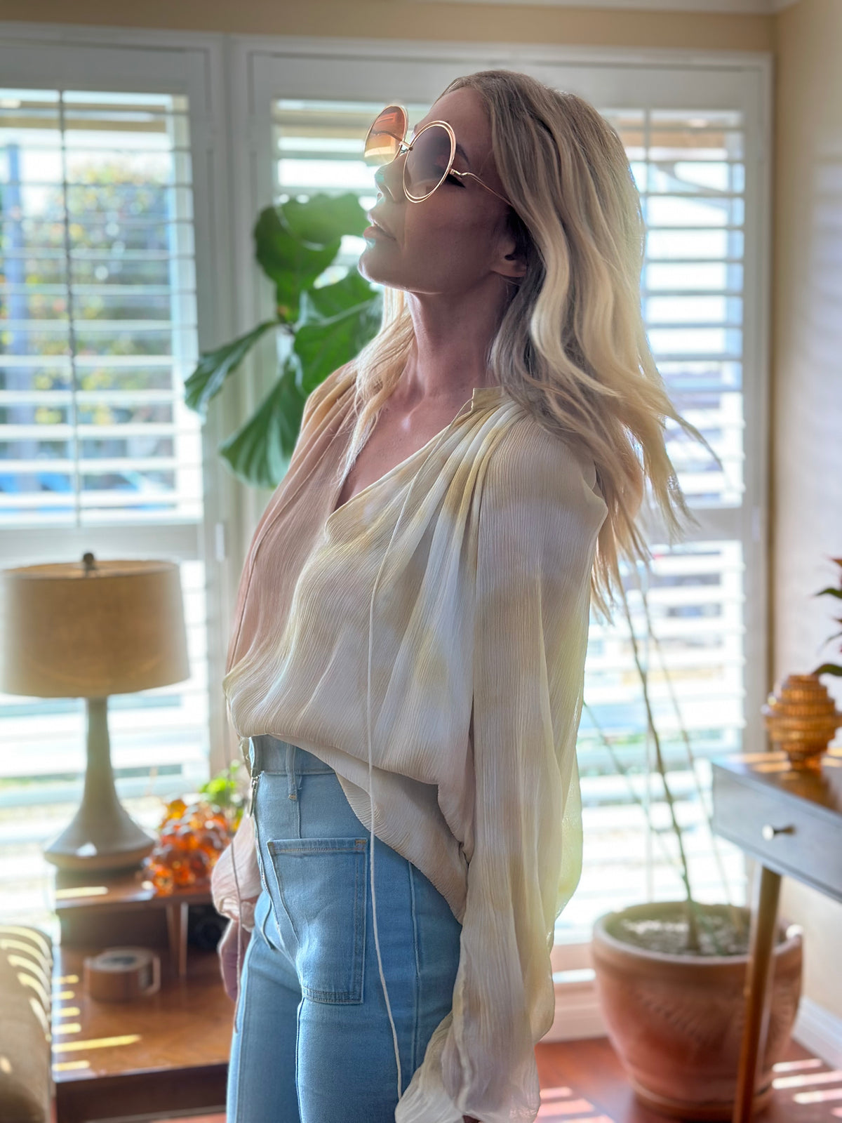 Sun Dream silk top
