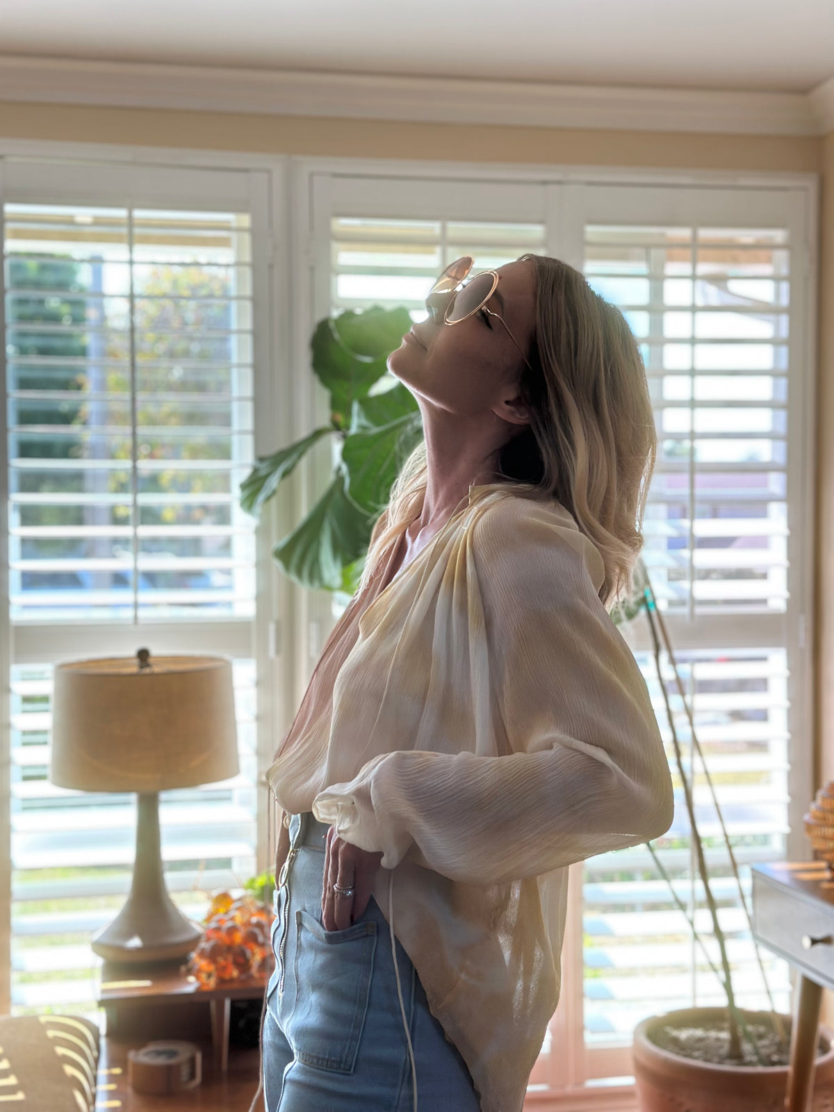 Sun Dream silk top