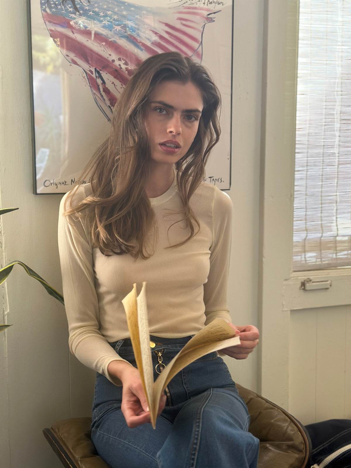 Glam Tee in Cream FINAL SALE