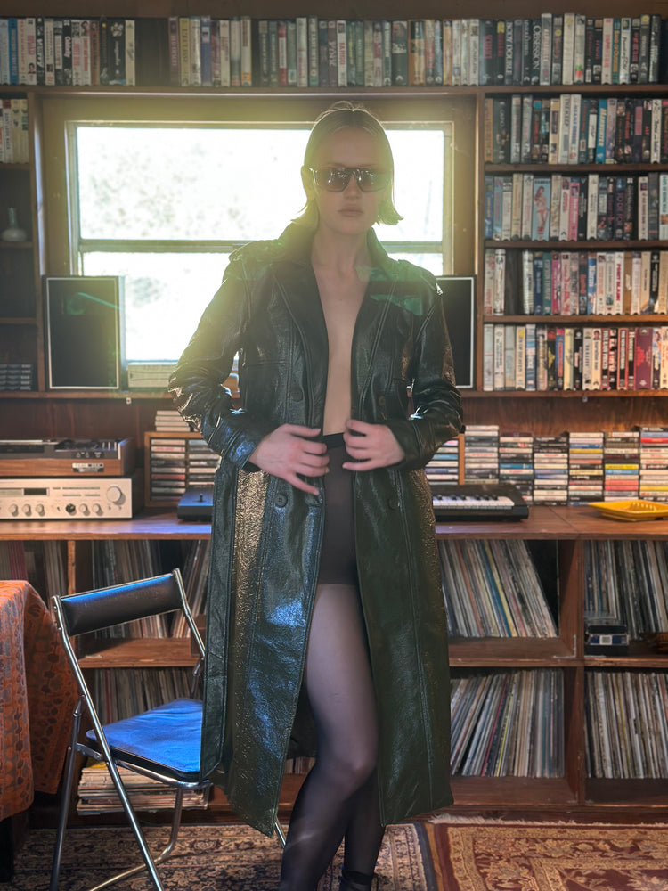 
                  
                    Nouvelle Vague trench in olive
                  
                