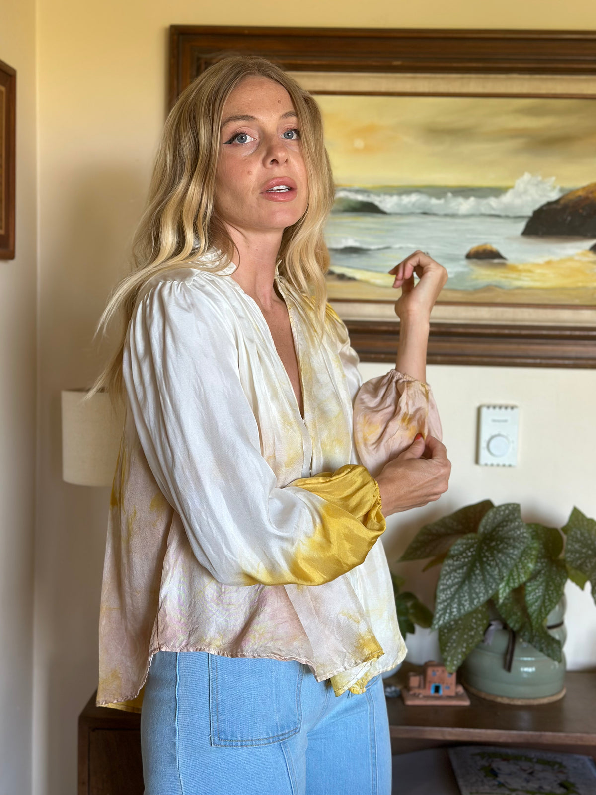 Sun Dream silk blouse