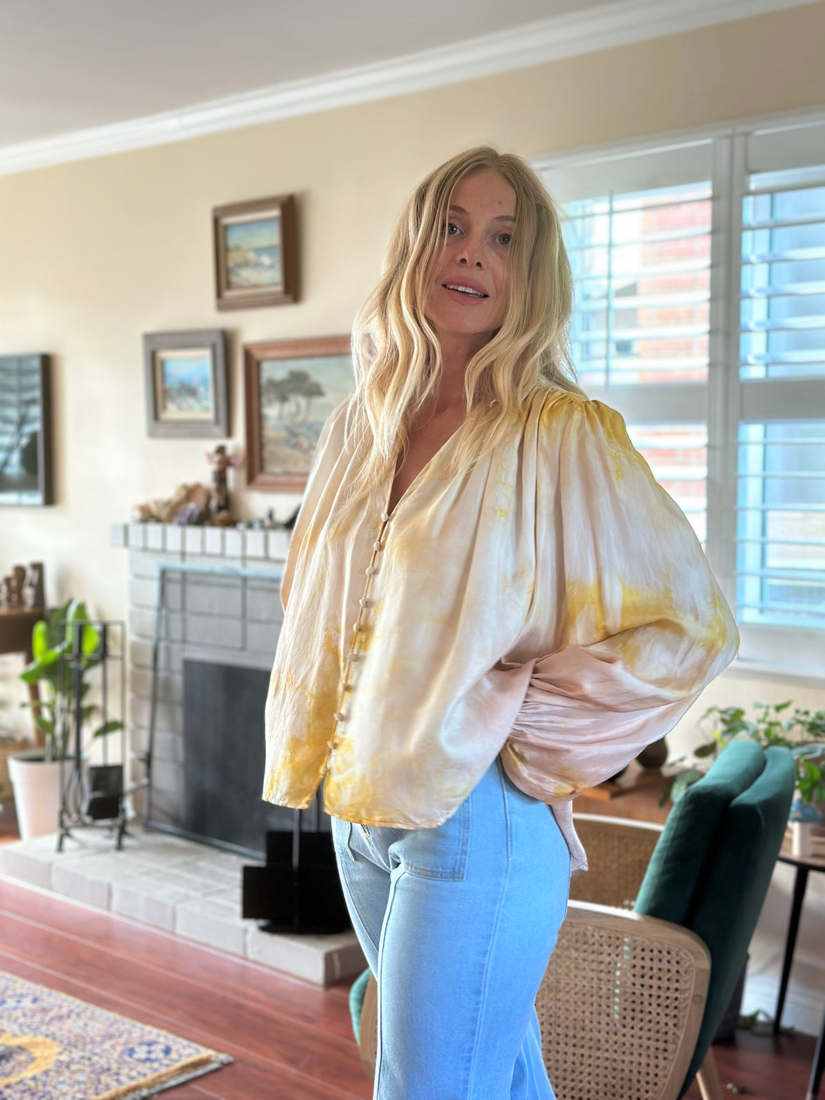 Sun Dream silk blouse