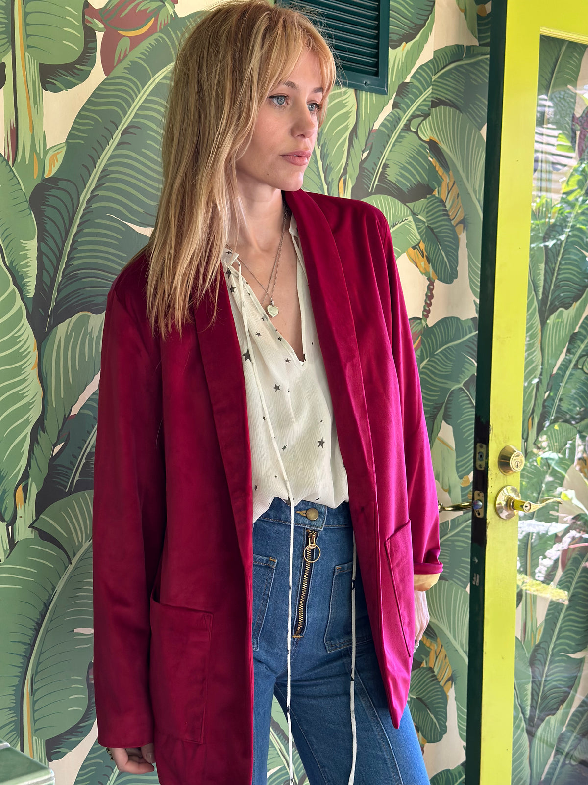 sunset velvet jacket