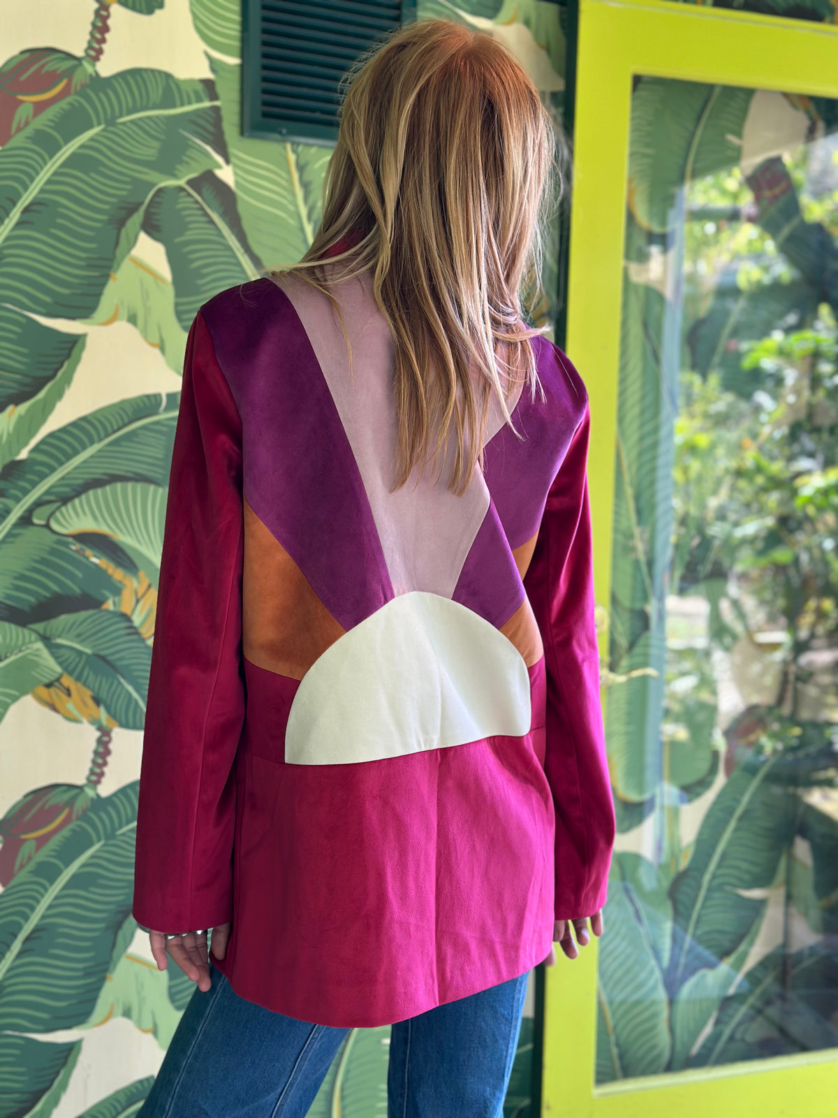 sunset velvet jacket