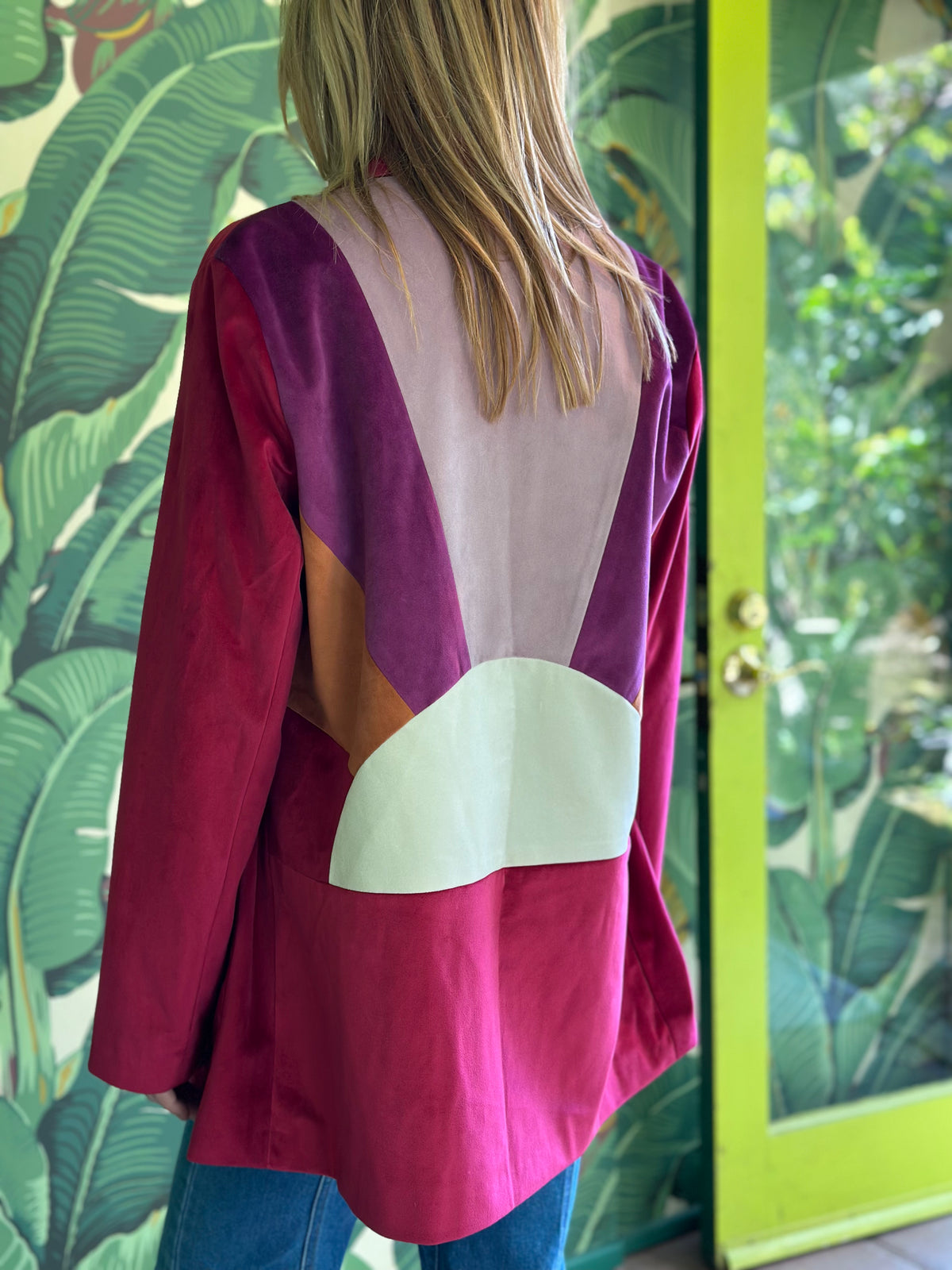 sunset velvet jacket