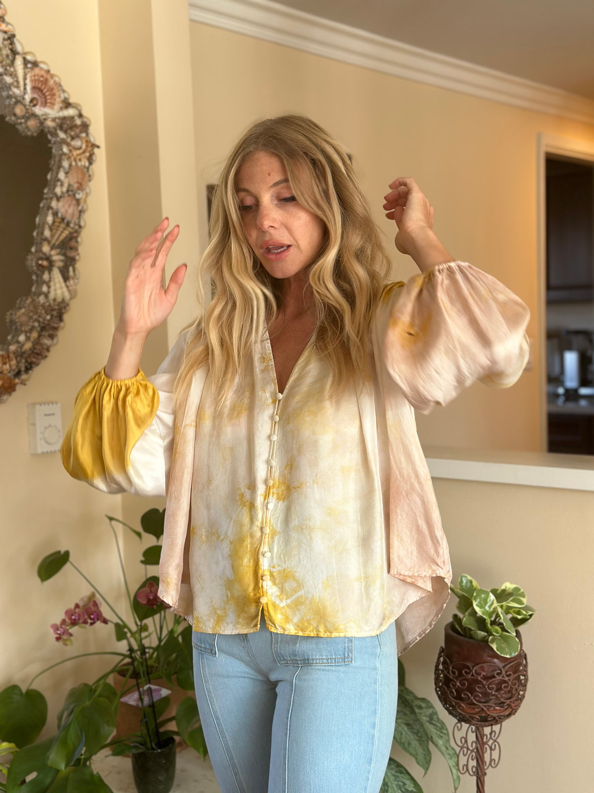 Sun Dream silk blouse