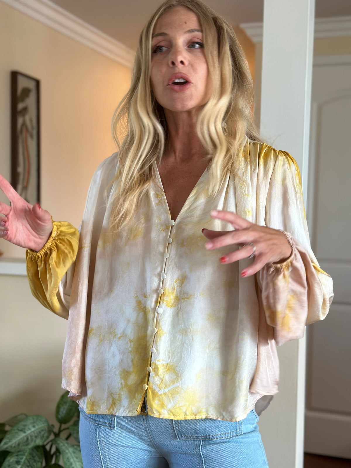 Sun Dream silk blouse