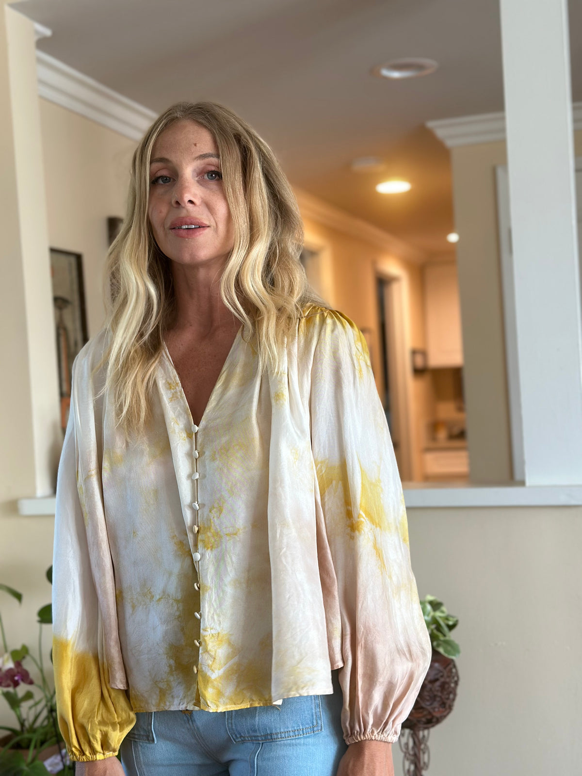 Sun Dream silk blouse