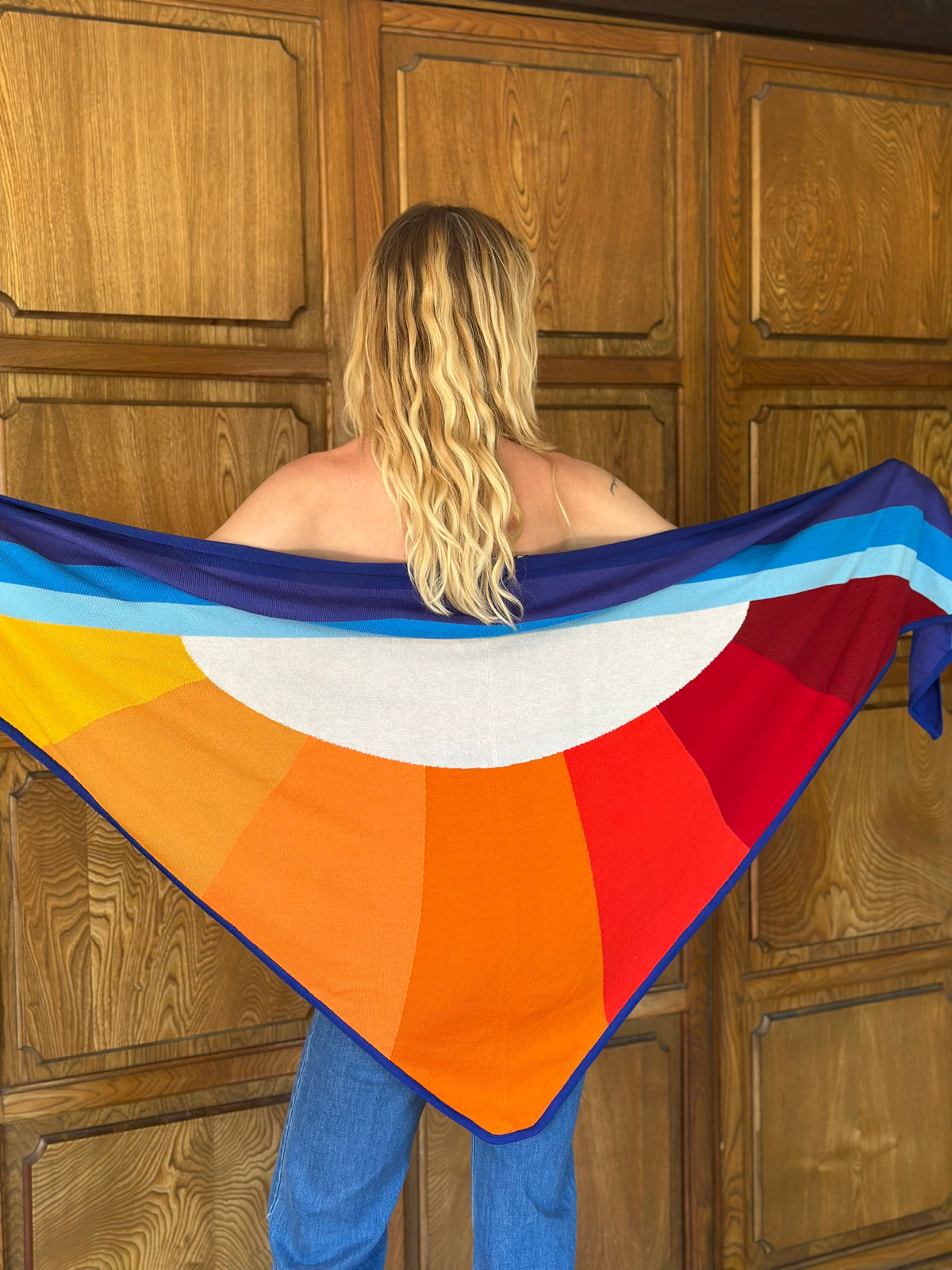 california dreamin shawl in sunrise